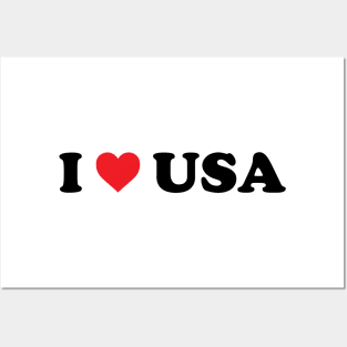 I Love USA Posters and Art